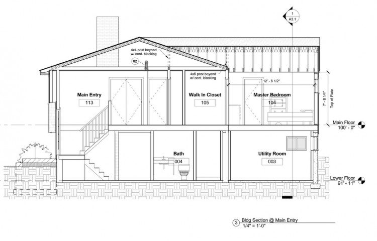 residential cross section drawing