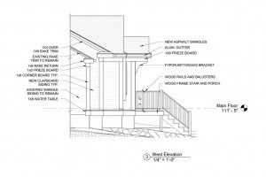 exterior residential detail drawing