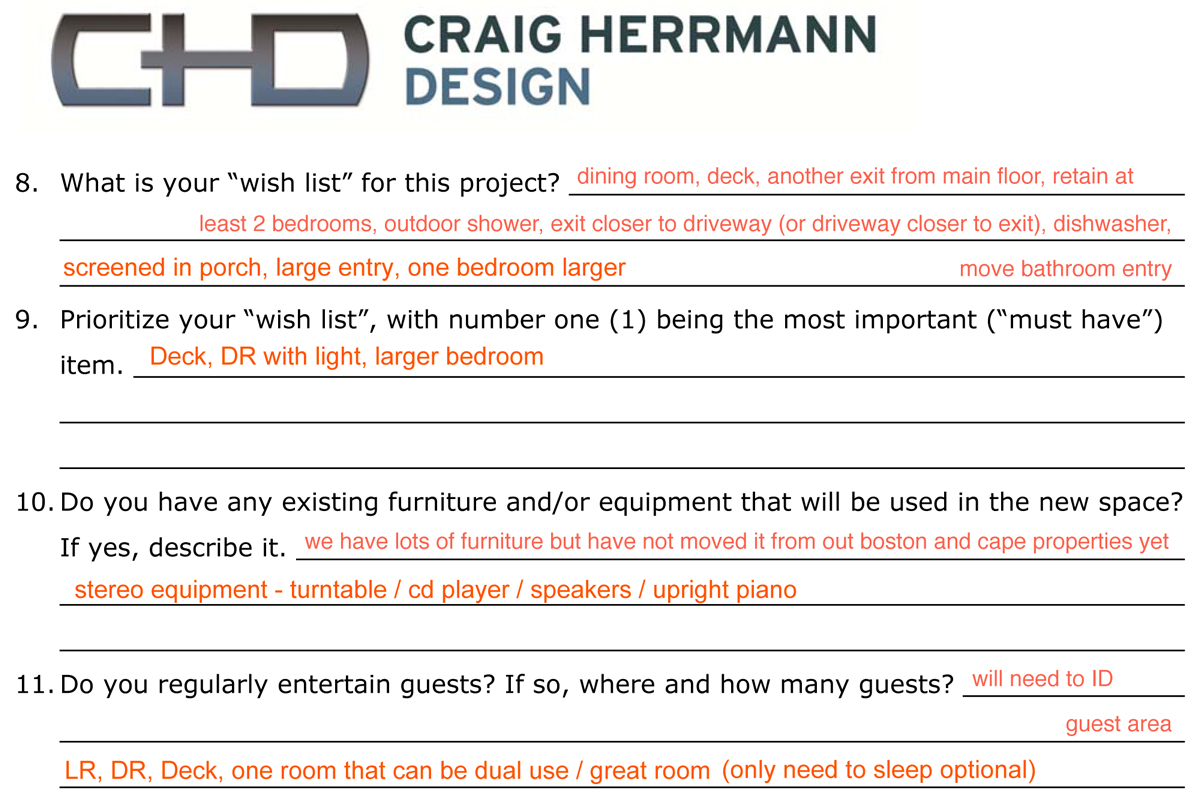 schematic design wishlist